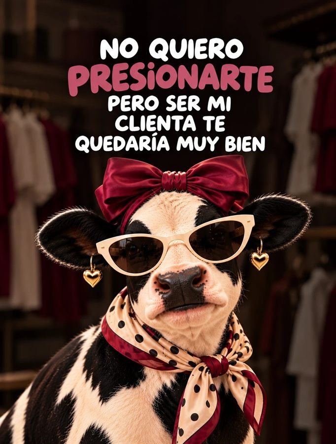 Publicación de Magic con la vaquita: no quiero presionarte, pero ser mi clienta te quedaría muy bien